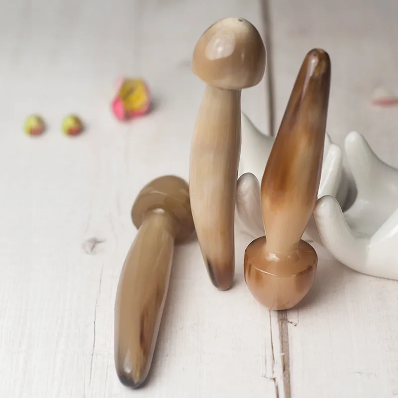 

Natural Ox Horn Acupoint Massage Stick Guasha for Face Foot Body Massage Soothing Muscle and Collaterals Body Massage Tools