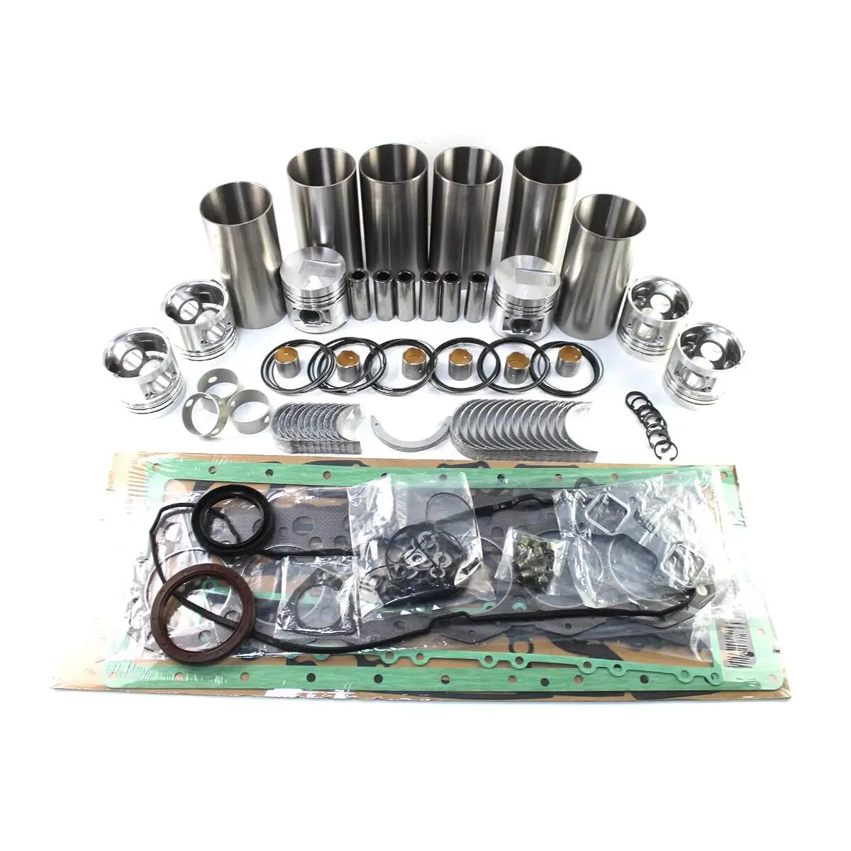 

Комплект для капитального ремонта двигателя XCWoOshop 6D114E, включая поршневые втулки и комплект прокладок, для экскаватора Komatsu PC300 с двигателем 6D114E