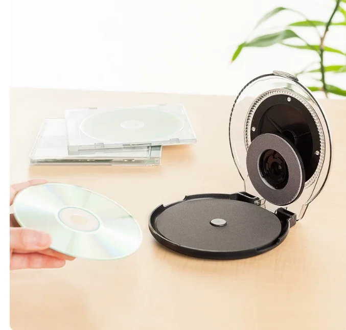 All-in-One Disc Repair Machine - Motorized Buffer for Scratched CDs, DVDs & Game Discs