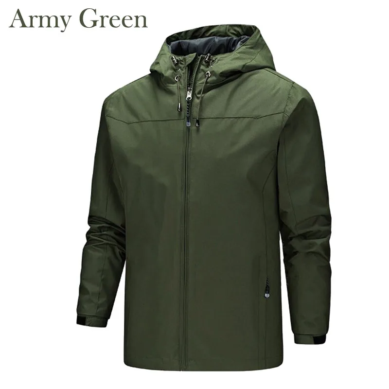 Men's outdoor jacket for both men and women, high-quality windproof outdoor hiking and camping jacket, simple sports top