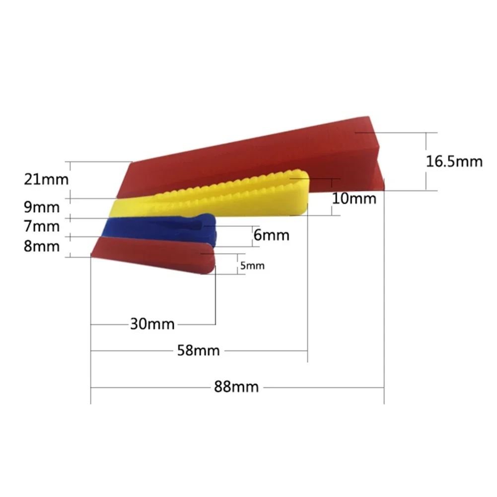 100 ชิ้นเซรามิค Spacers Wedge ระบบปรับระดับกระเบื้องตําแหน่งคลิปสําหรับพื้น Gap Fixing เครื่องมือก่อสร้างอาคาร