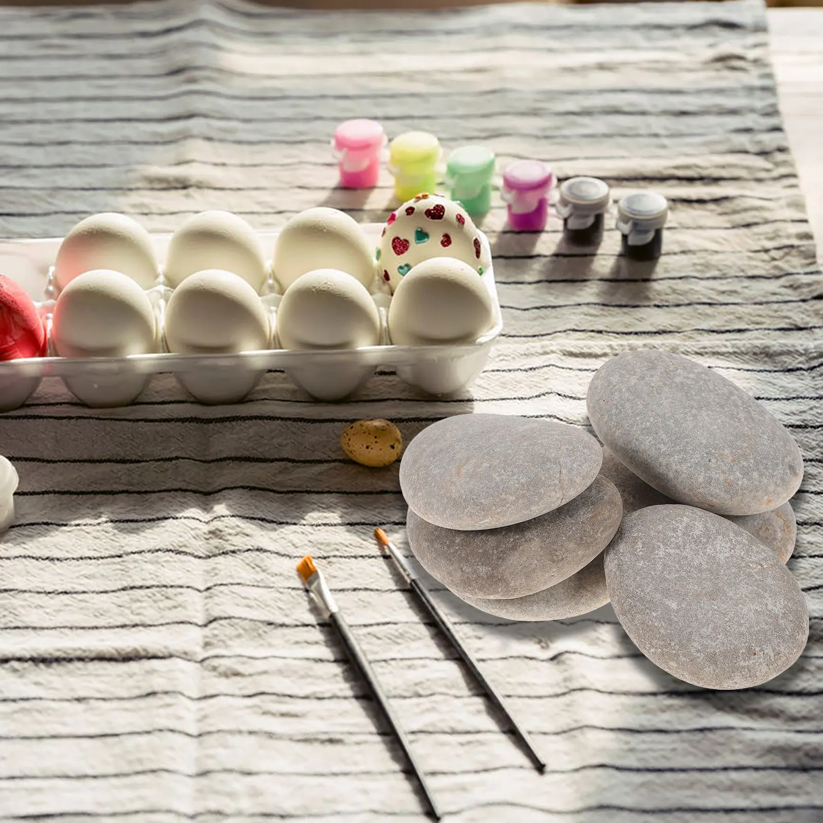 

DIY Natural Pebbles Drawing Painted Stones for Painting Hand-Painted Rocks Color