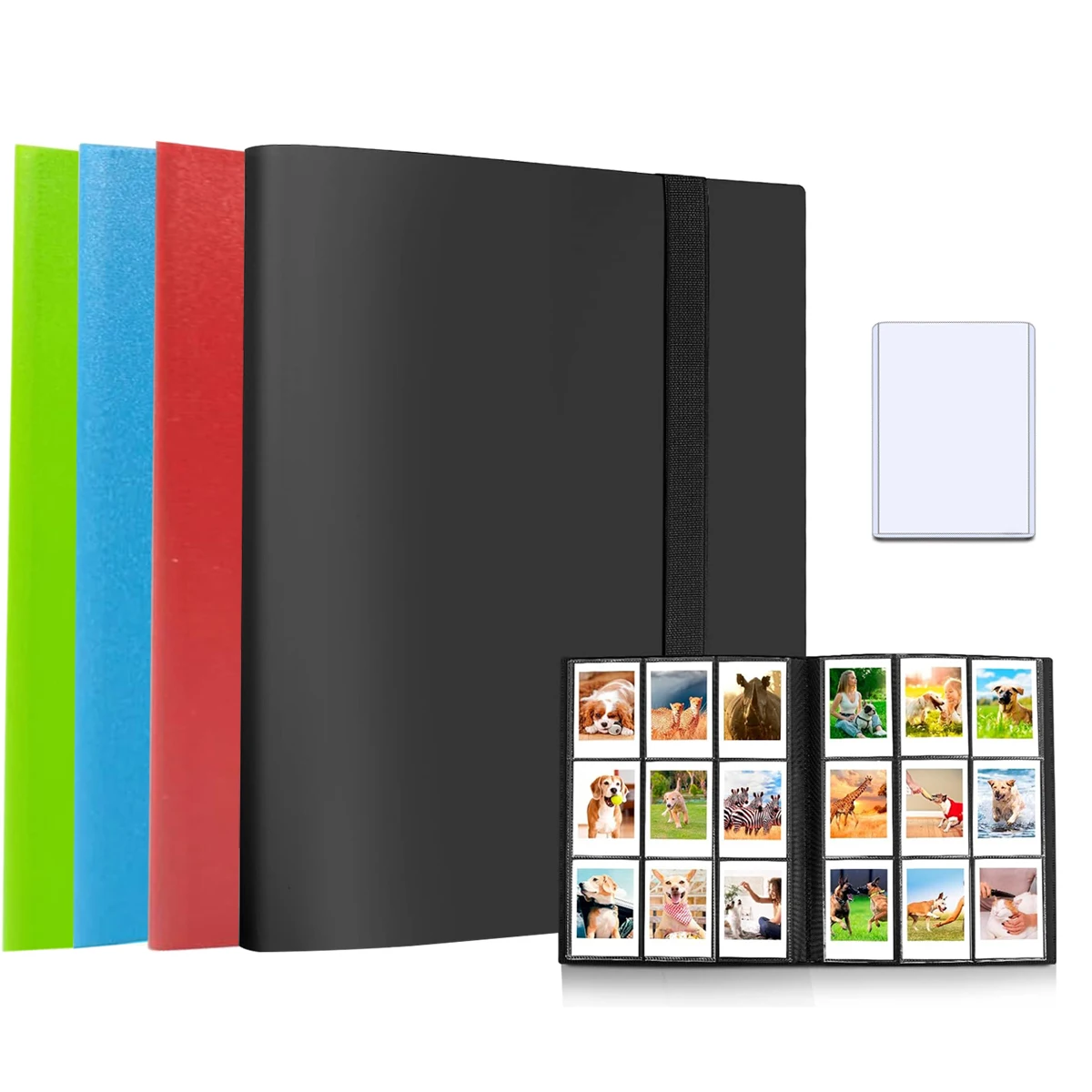 360-Pocket Refillable Sports & Trading Card Binder with Side-Loading Sleeves and Secure Strap