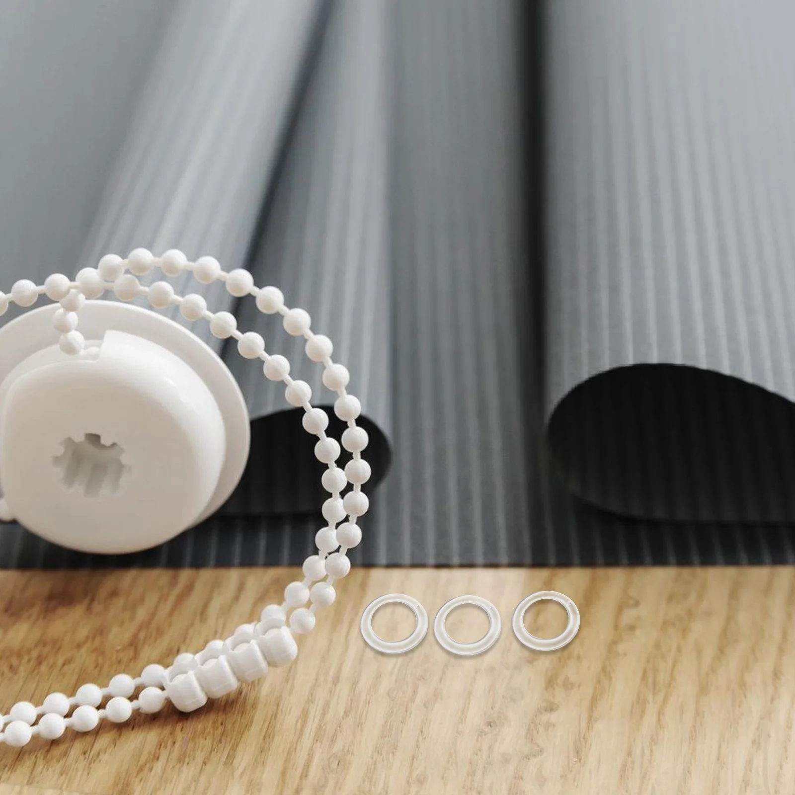 100Pcs Curtain Circle Accessories Roman Sheer Curtains Rod Rings Plastic Roman Buckle Rings Connecter Home Curtain Accessories