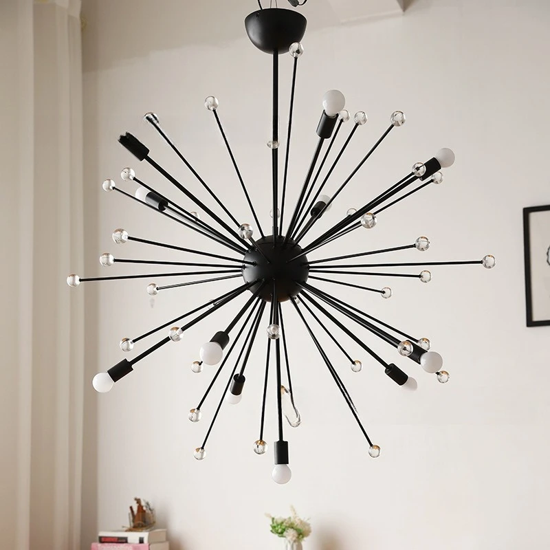 American minimalist postmodern living room, dining room, villa lighting, creative personalized clothing store café decorative