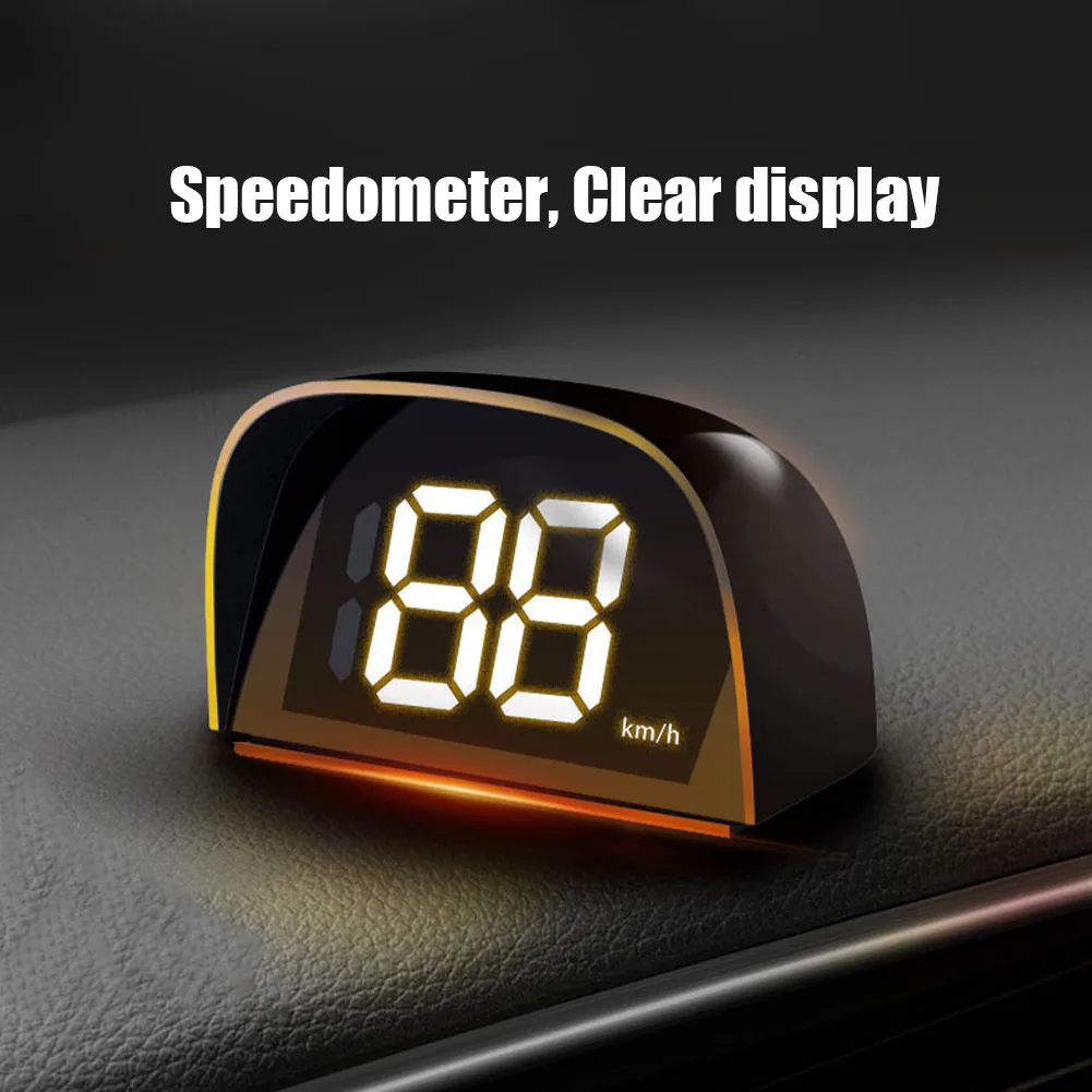 2024 New Upgrade Car GPS HUD 5V USB Head Up Display Digital Speedometer Cigarette Lighter Plug&Play Large Font KMH/MPH Tools