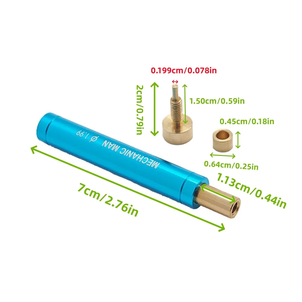 1 قطعة مجموعة أدوات Tamiya Mini 4WD ، مقياس المحور 1.99 مللي متر ، 60 مللي متر-72 مللي متر مقياس المحور السداسي للسيارات ، كاشف المحور ، مقياس المحور السداسي ، مدقق المحور
