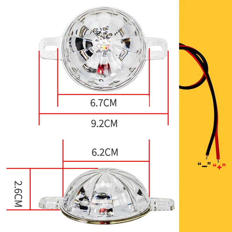 8W LED Strobe Light Anti-Collision Undercarriage Light Waterproof  Auxiliary Brake/Fog Lamp For Cars, Motorcycles, ATVs, Boats