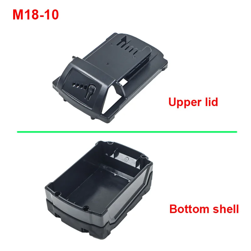 M18-10 Battery Case Assembly Parts For Milwaukee 18V M18 48-11-1815 Lithium Battery Upper Cover Back Case Enclosure Accessories