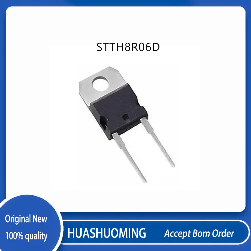 

10 шт./лот STTH8R06D STTH8R06 TH8R06D TO-220-2