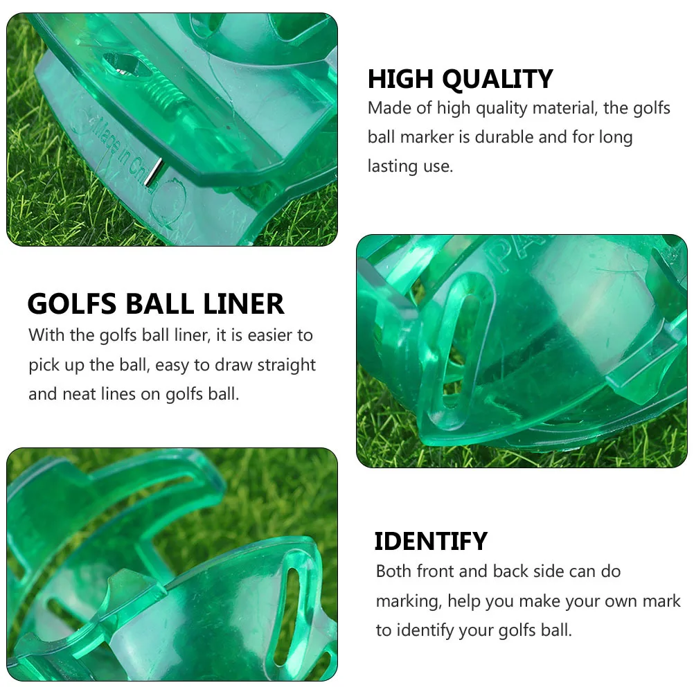 

7Pcs Golf Ball Marking Tool Precision Made Tongs Design for Front Back Drawing Convenient Carry with Your Golf Bag