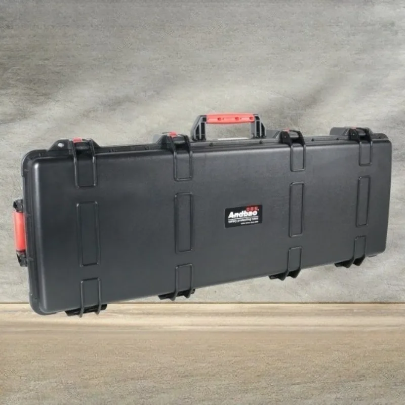 Instrument Equipment Long Tool Case Strong Durable Waterproof Dustproof Tool Packaging Case Outdoor Portable Non-slip Handle Box