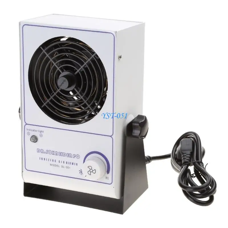 E15A مكافحة ساكنة أيون مروحة مكافحة ساكنة أيون مروحة سطح المكتب أيون مروحة إضافة ساكنة الصناعية مزيل القضاء على كهرباء #4