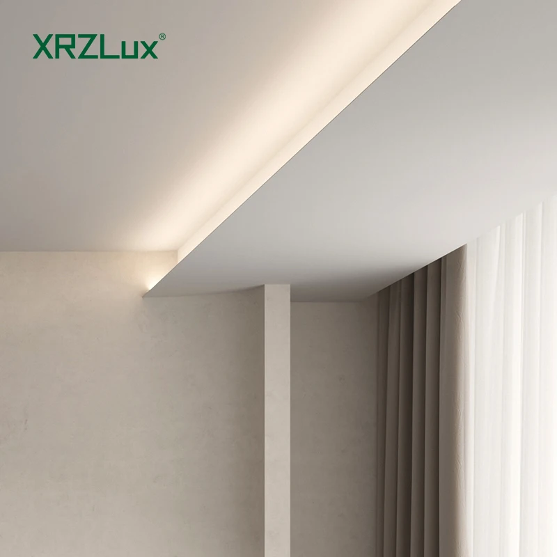 XRZLux LED Linear Strip Lighting Aluminum Profile for Indoor Ceiling Lighting Recessed LED Profile for Home Living Room