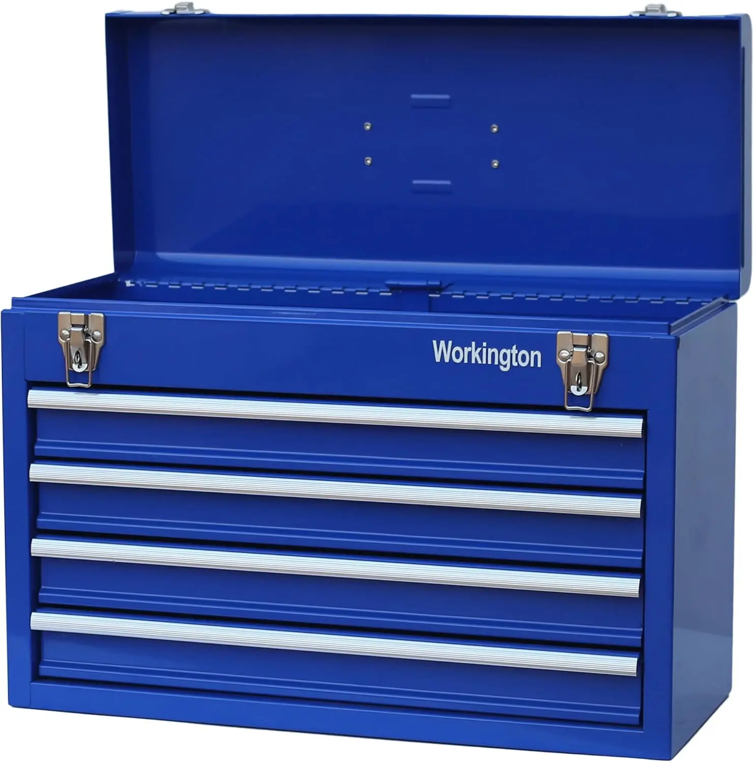 

Portable Metal Tool Chest with 4 Drawers, 20' 4-Drawer Tool Chest Cabinet with Ball Bearing Drawer