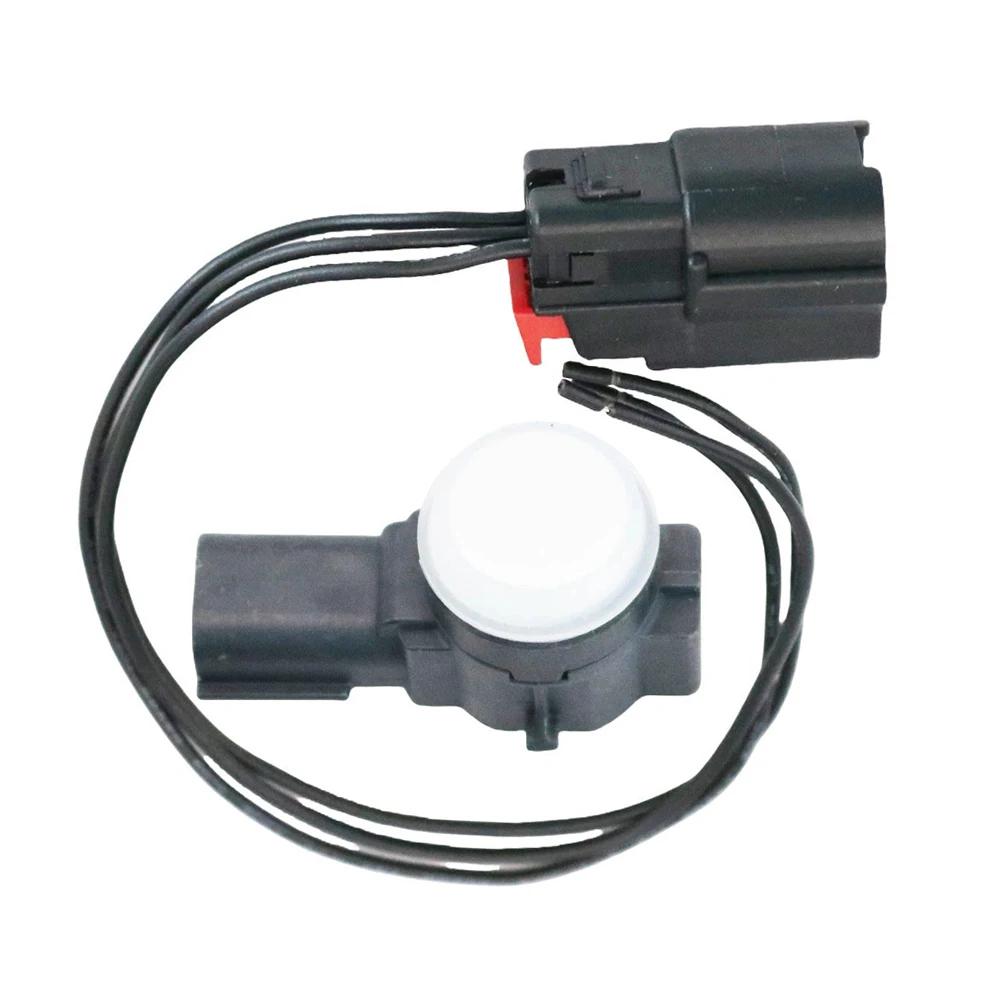 Parking Assist Sensor with Connector White Reversing Sensor and Connector Compatible forGMC Sierra 1500/2500 HD/3500 HD/Yukon/Yukon XL 2015-2017 Replace 23428268/52050134/84153946 4PCS