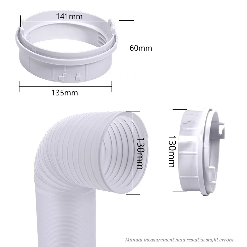 Accessori mobili per il condizionamento dell\'aria interfaccia del tubo di scarico da 130mm adatta per TCL o altri giunti del corpo dell\'aria