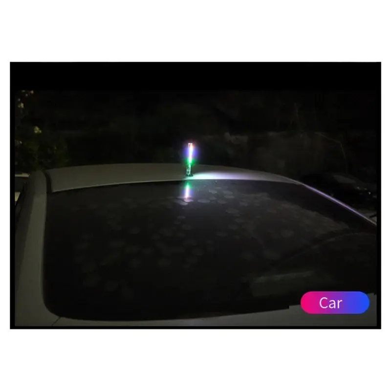 ABDE-LED Warning Light Solar Wireless Warning Light Waterproof Car Solar Warning Light