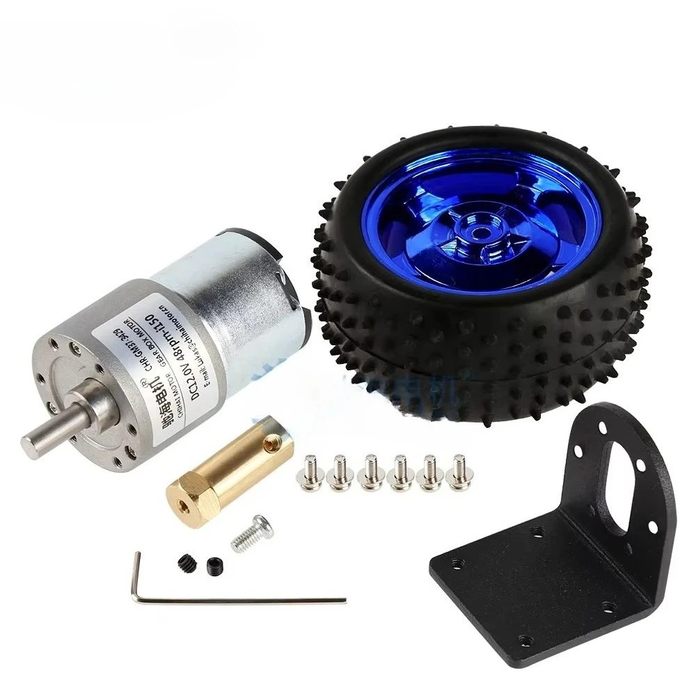 Motor  Arduino Geared Motors DC Gear Motor CHR-GM37-3429 and 65mm/80mm Wheel Coupling Kit for   Education