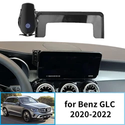 Car Mobile Phone Holder for Mercedes-Benz GLC 2020-2022 300 43 AMG 63 S GPS Bracket Navigation Stand Auto Accessories