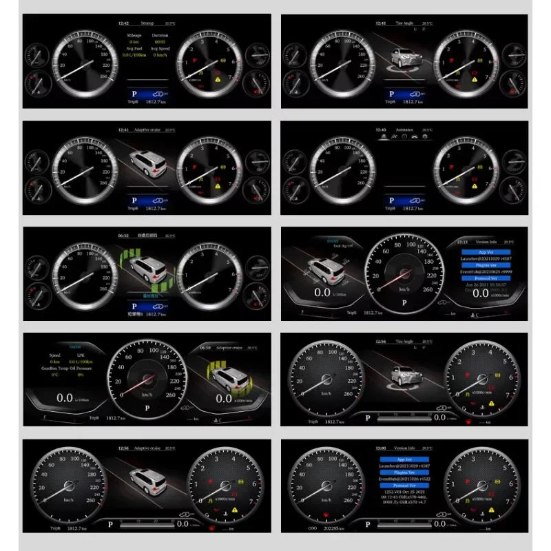 KANOR 12.3'' LCD Digital Cluster Speedometer for    4runner Digital Virtual Cockpit 2014 2015 2016 2017 2018 2019 2020