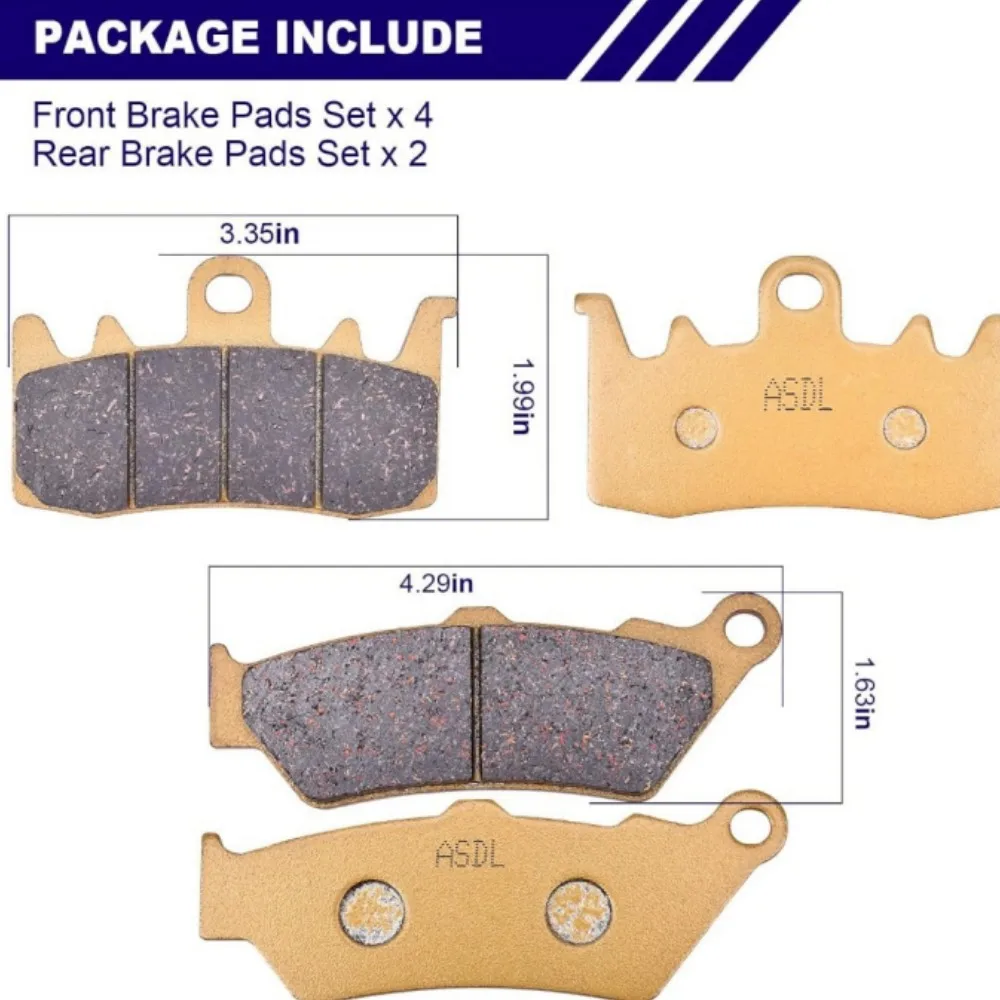 1200cc Motorcycle Ceramic Front and Rear Brake Pads Set For BMW R1200GS R1200 R 1200 GS Adventure 1200 2013-2018