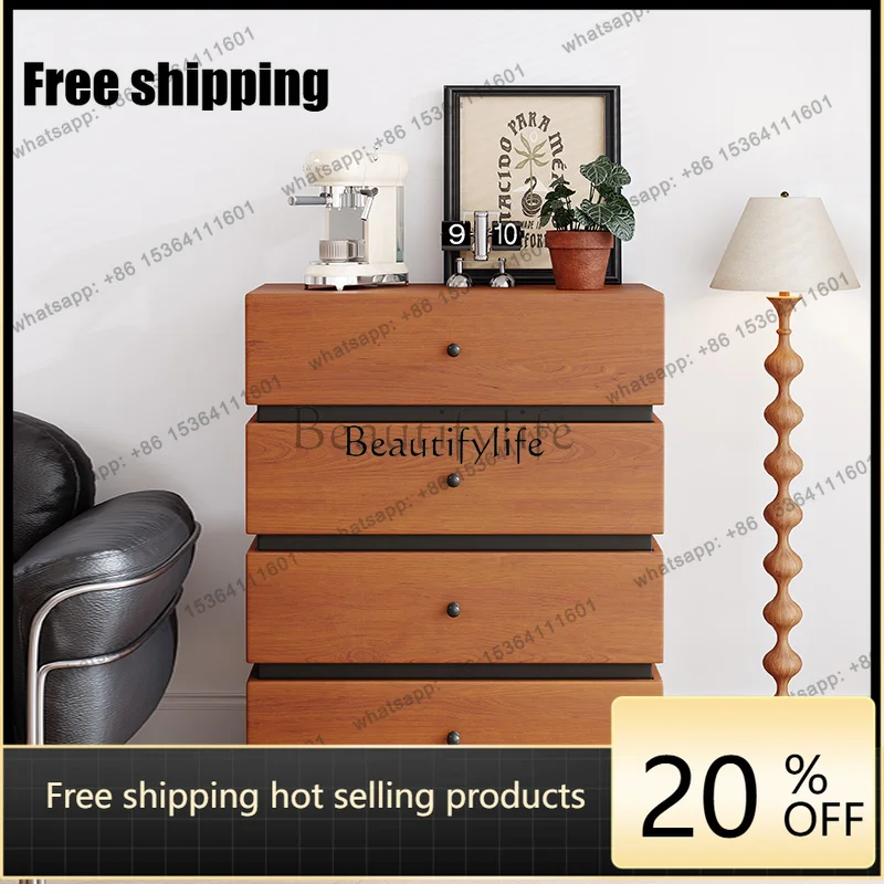 Factory Direct Living Room Sofa Locker Retro Solid Wood Drawer Medieval Cabinet