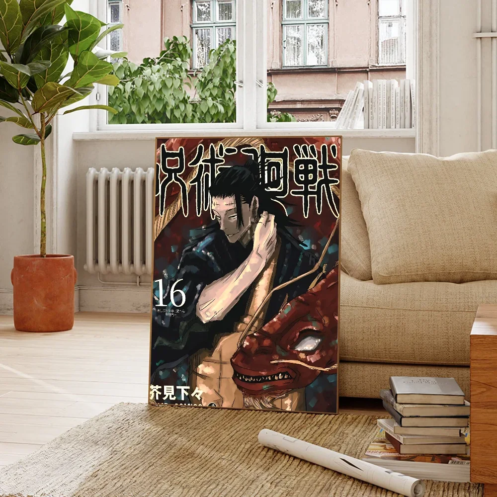 Jujutsu Kaisen Suguru Geto Vintage Posters Sticky Vintage Room Home Bar Cafe Decor Kawaii Room Decor