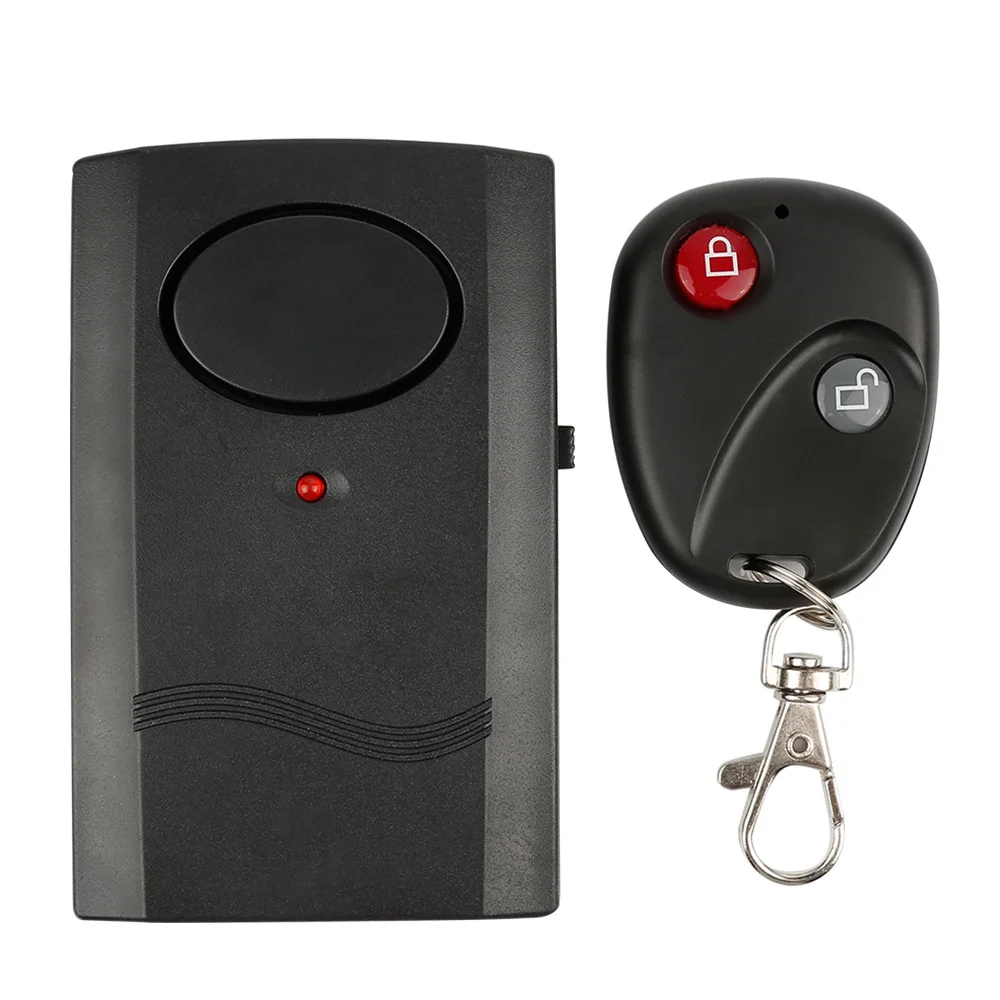 Motorcycle Car Door Window Anti-Theft Alarm Wireless Vibration Sensor 120dB Remote Control Home Security