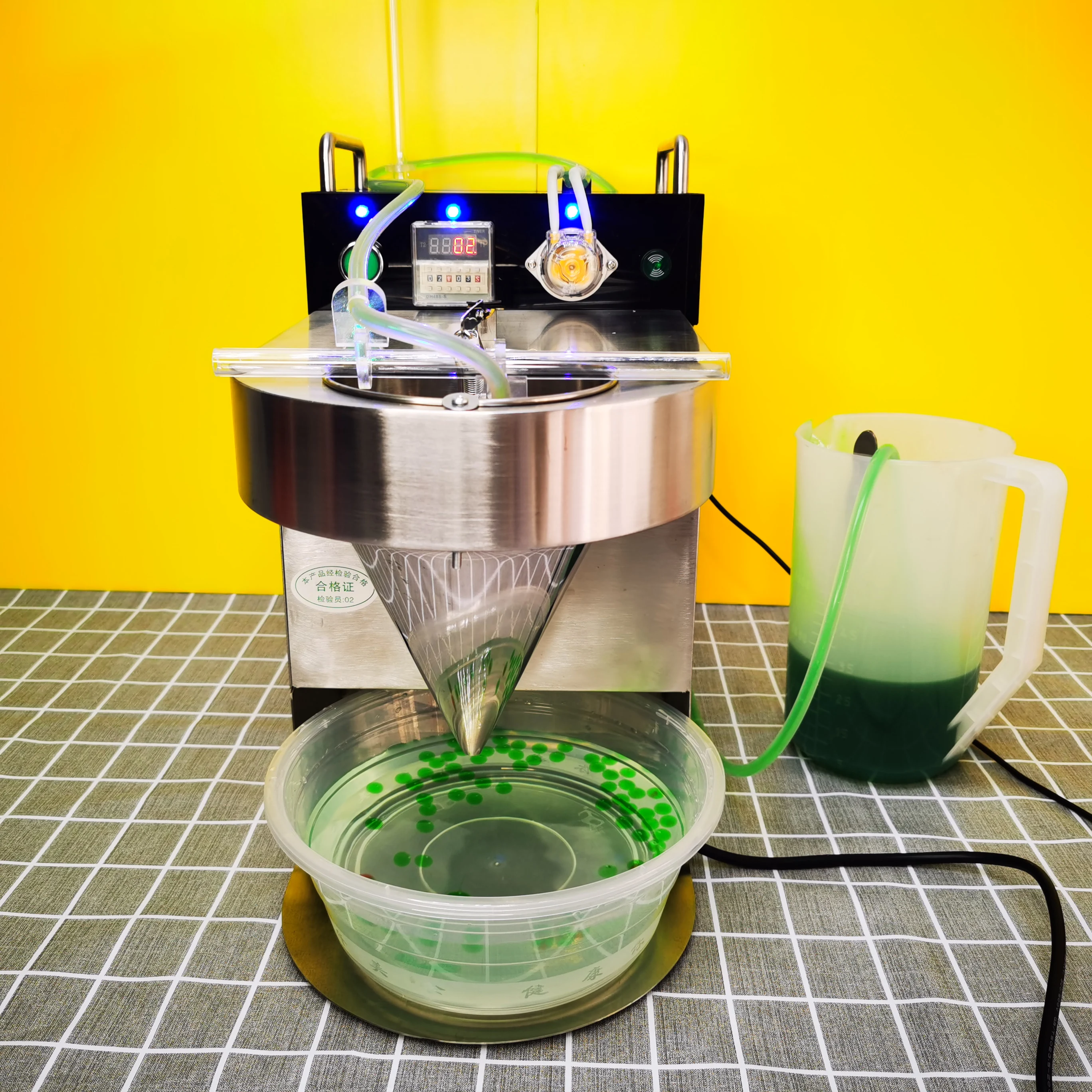 Electric Bursting Juicy Ball Bubble Tea Popping Boba Making Machine / Auto Taro Ball Bursting Boba Popping Pearls Maker