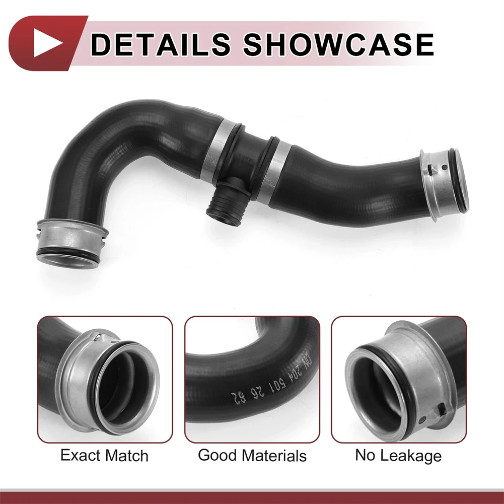 

Radiator Coolant Hose for Mercedes-Benz C-Class W204 Models 2007 through 2014 and E-Class W212 2009 through 2016