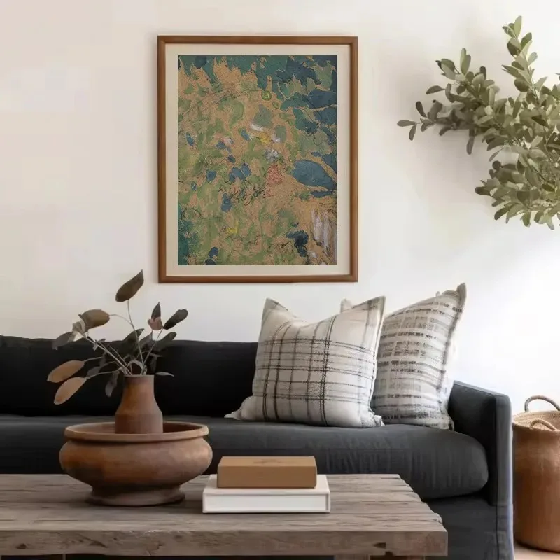 Vintage Botanical Wild Horses Forest Lake Tulip Still Life Landscape Sketch Poster Canvas Painting Wall Pictures Home Decor