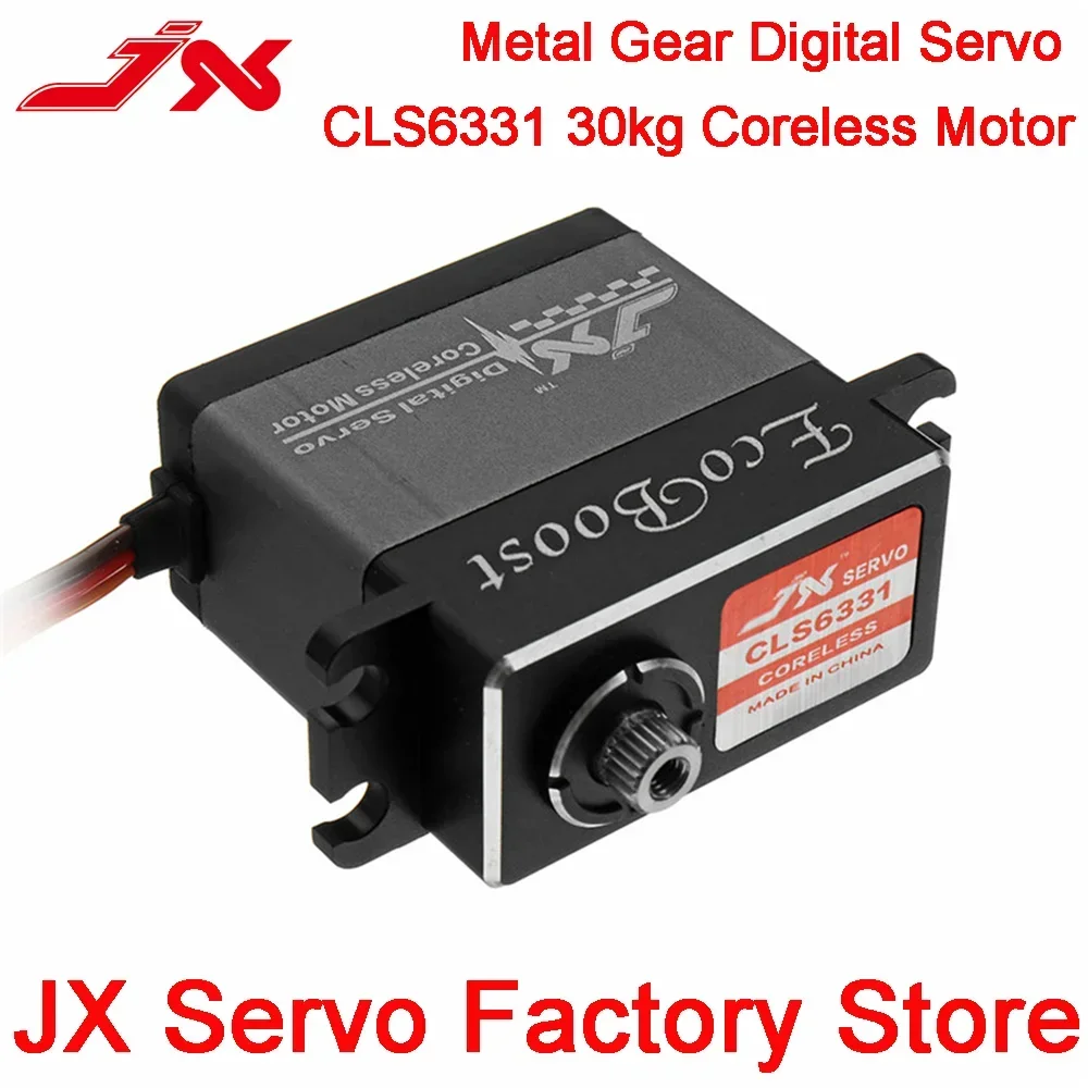 

JX CLS6331 30 кг сервопривод с высоким крутящим моментом 180 градусов корпус с ЧПУ металлическая шестерня бессердечный цифровой сервопривод для деталей радиоуправляемой модели скалера
