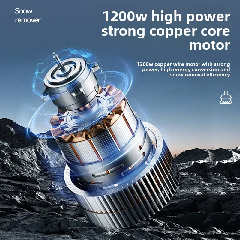 Pala per aratro da neve con batteria al litio industriale pieghevole per uso domestico transfrontaliero all'ingrosso