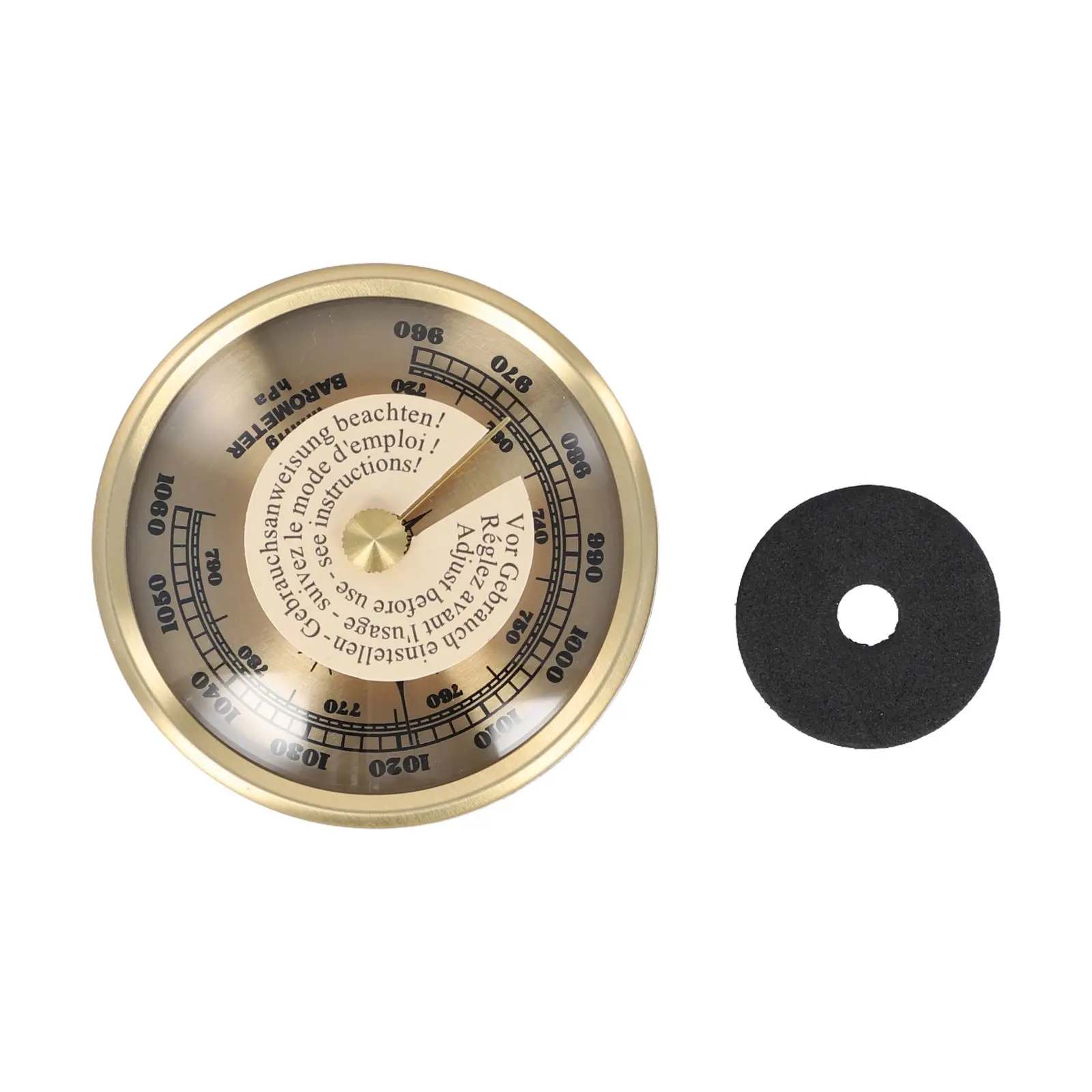 

Adjustable Barometer Indoor Measurement 70mm Accurate Environmental Pressure Gauge Weather Measuring Device Adjustable Settings