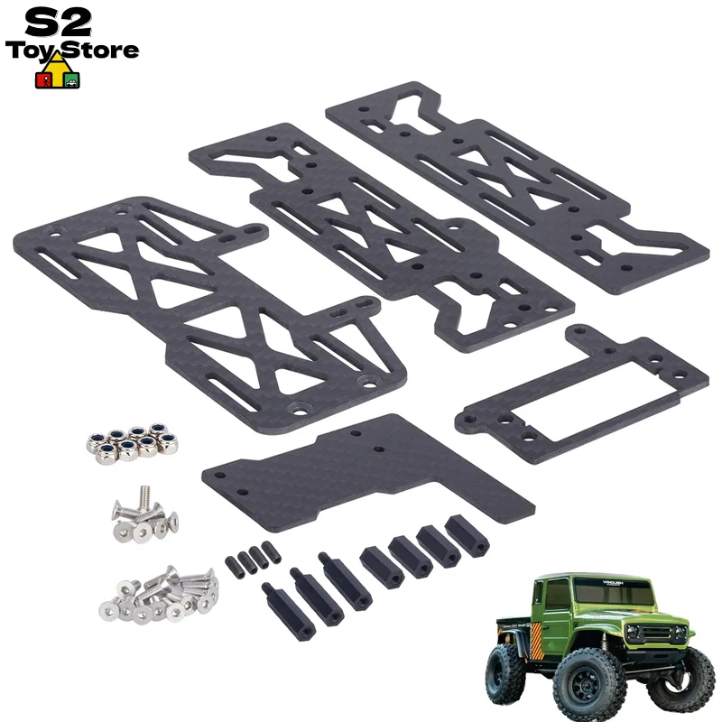 

Phoenix High Strength Carbon Fiber Battery Plate Side Panels Esc Mount For Vp Vs4 10 Pro Ut Ultra Rc Crawler Upgrade Parts