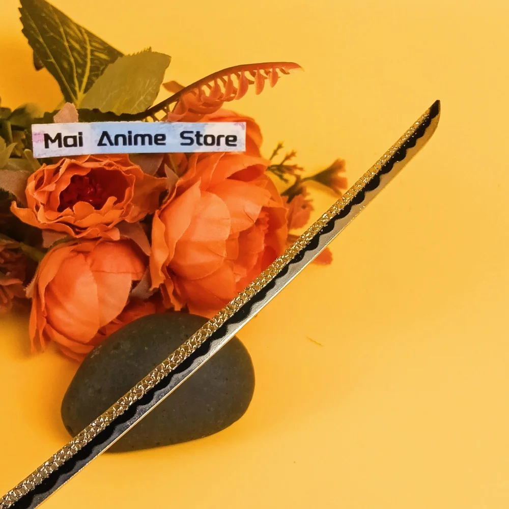 9.8 بوصة أنيمي إلدن كاتانا الأصلي الساموراي صابر القمر بليد النينجا سكين المعادن السيف الصلب الحجم الحقيقي اليابانية كاتانا لعبة هدية