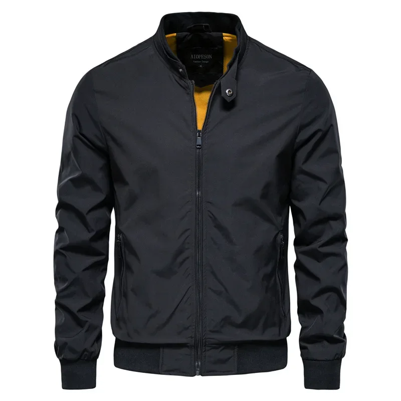 Men Spring Casual Jackets New Male Stand-up Collar Slim Jackets Fit Coats Male Autumn Streetwear Bomber Jackets Size 5XL