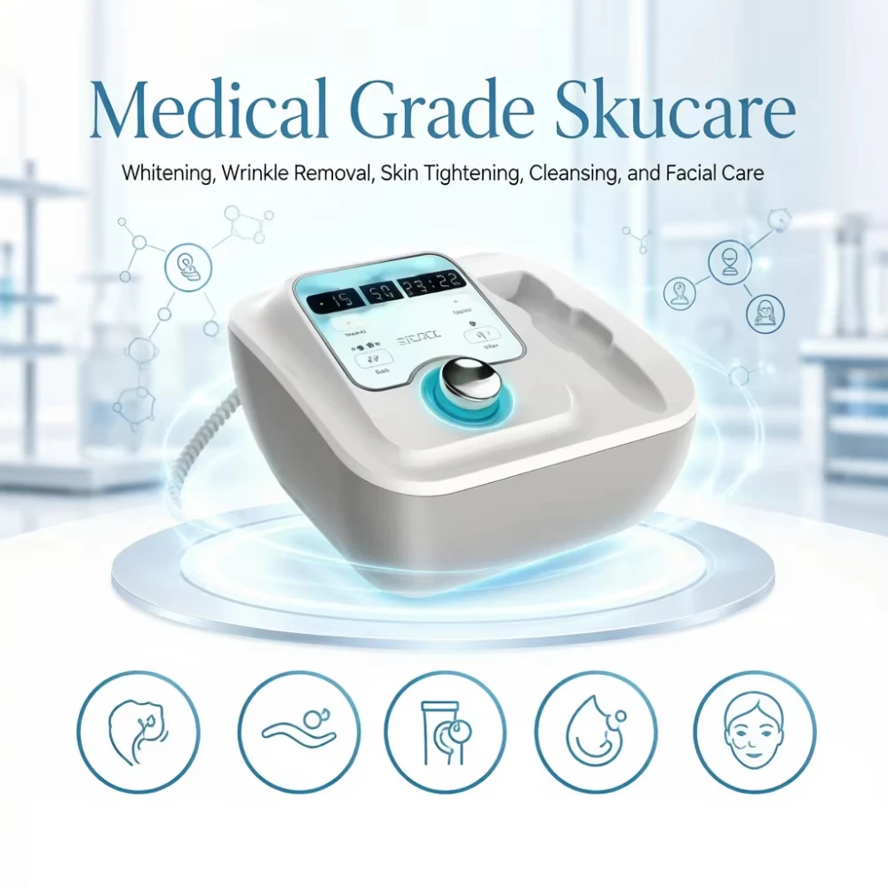 NEW Dcool Portable Cool + Hot + EMS For Skin Tightening Anti Puffiness Facial Electroporation Machine Beauty Device