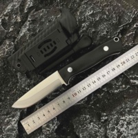 Handcrafted Nordic Classic Fixed Knife Hand Clam Cutting Blade Imported Sandvik 14C28N Micatta Handle EDC Small Straight Knife