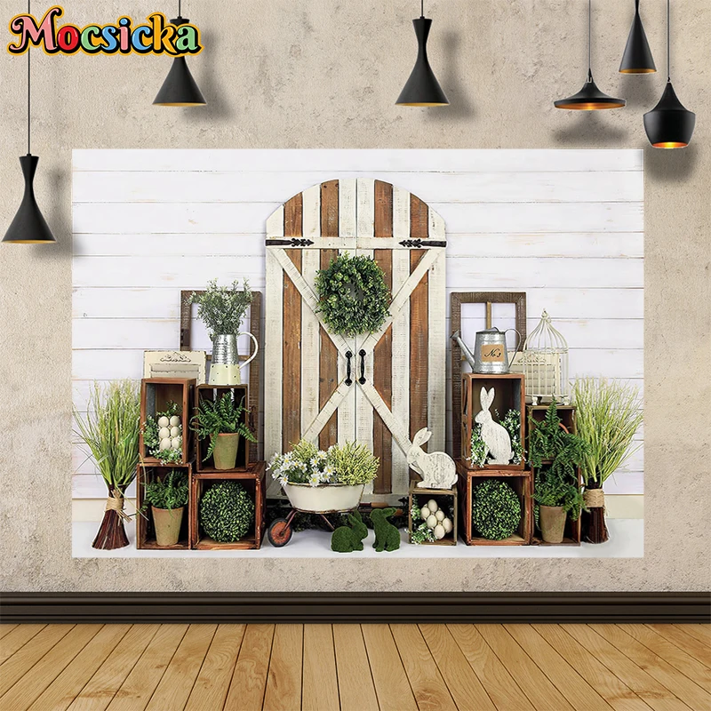 อีสเตอร์พื้นหลังฤดูใบไม้ผลิ Bunny ไข่ครอบครัวฝักบัวเด็กเด็กภาพพื้นหลังแบนเนอร์