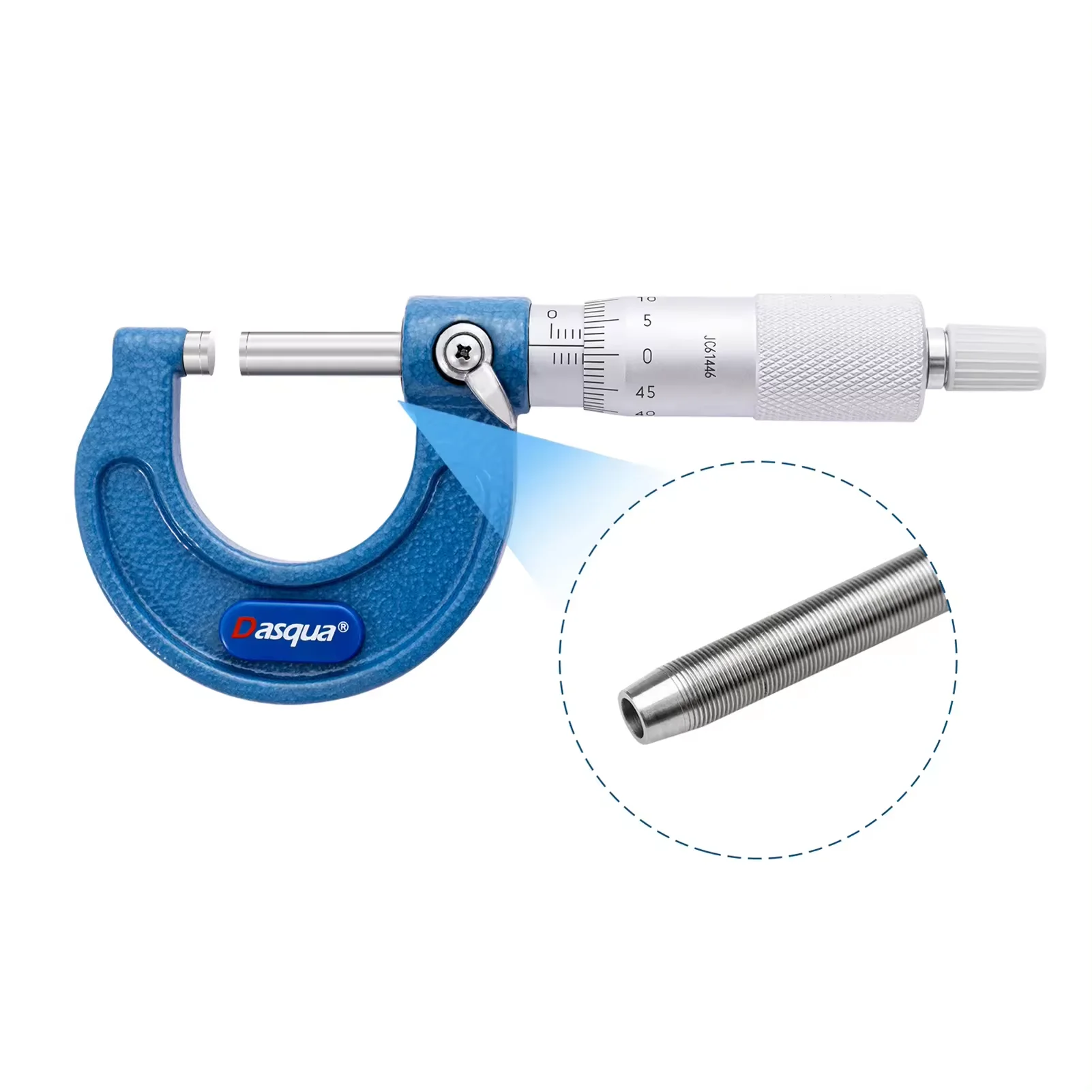 

Dasqua 50mm Outside Thread Micrometer With Stainless Steel Spindle