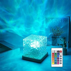 Ocean Wave Projector Light 16 Colors Midnight Aura Aurora Glow Lamp Home Office Bar Restaurant Underwater Projector Night Light