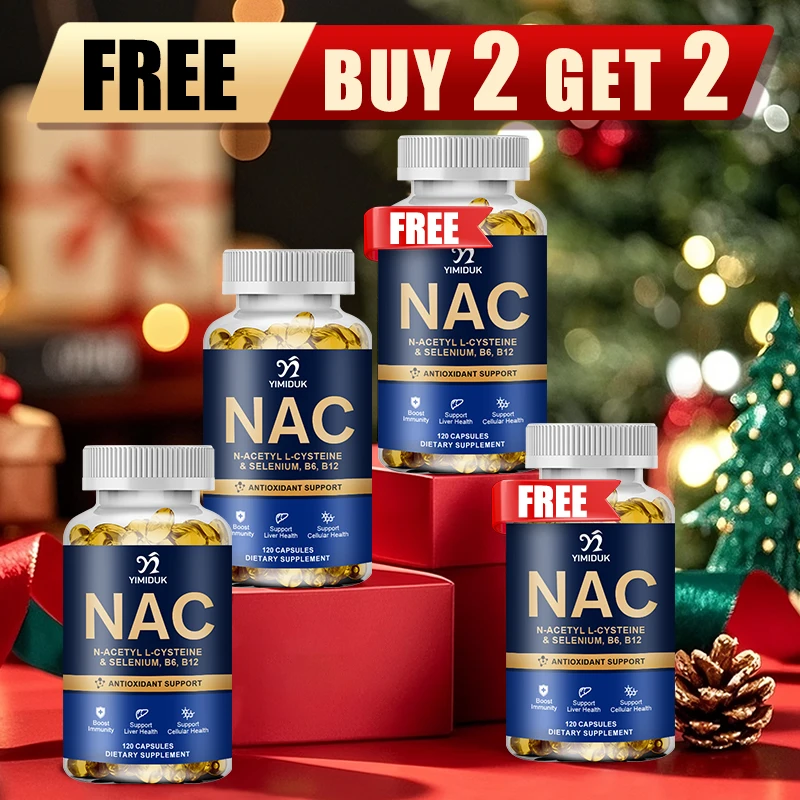 

Buy 2 Get 2 Free! Pure NAC Capsules, Support Powerful Antioxidant, Respiratory & Lung, Clears Congestion, Liver Health, Non-GMO