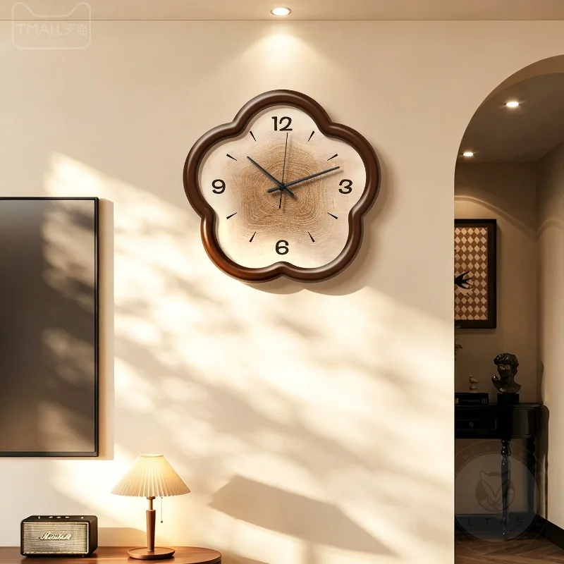Fashion Chinese Style Wall Clocks Living Room Luxury Minimalist Design Clock Wall Nordic Design Reloj Pared Room Decorations