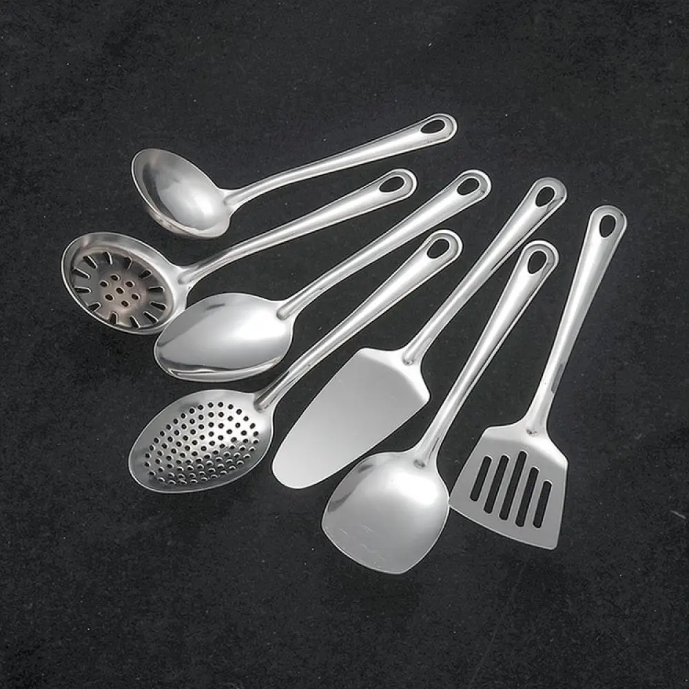 Robust Stainless Steel Kitchen Cooking Tools Set Spatula Ladle Strainer For Baishida Home Cooking Accessories