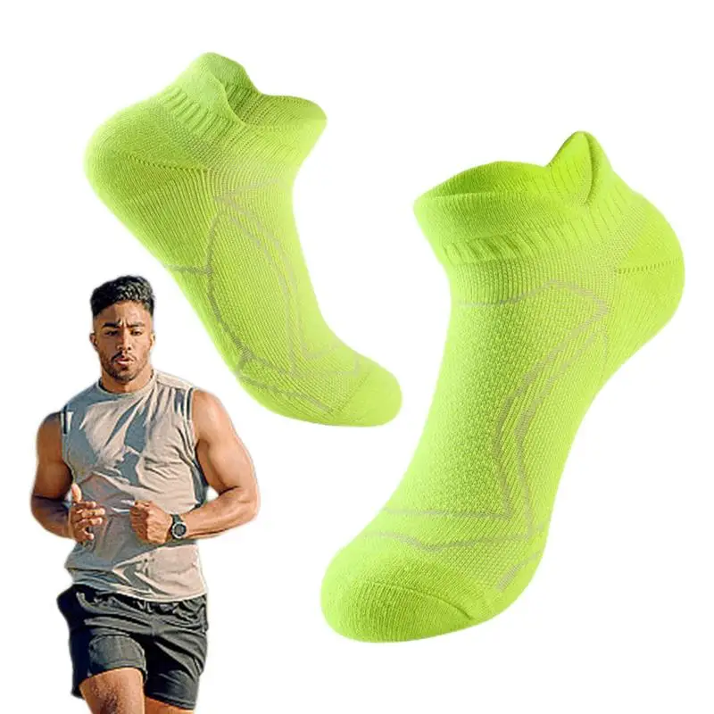 Athletic Running Socks Anti-Blister Comfort Ankle Socks Breathable Comfort Athletic No Show Socks Low Cut Running & Cotton