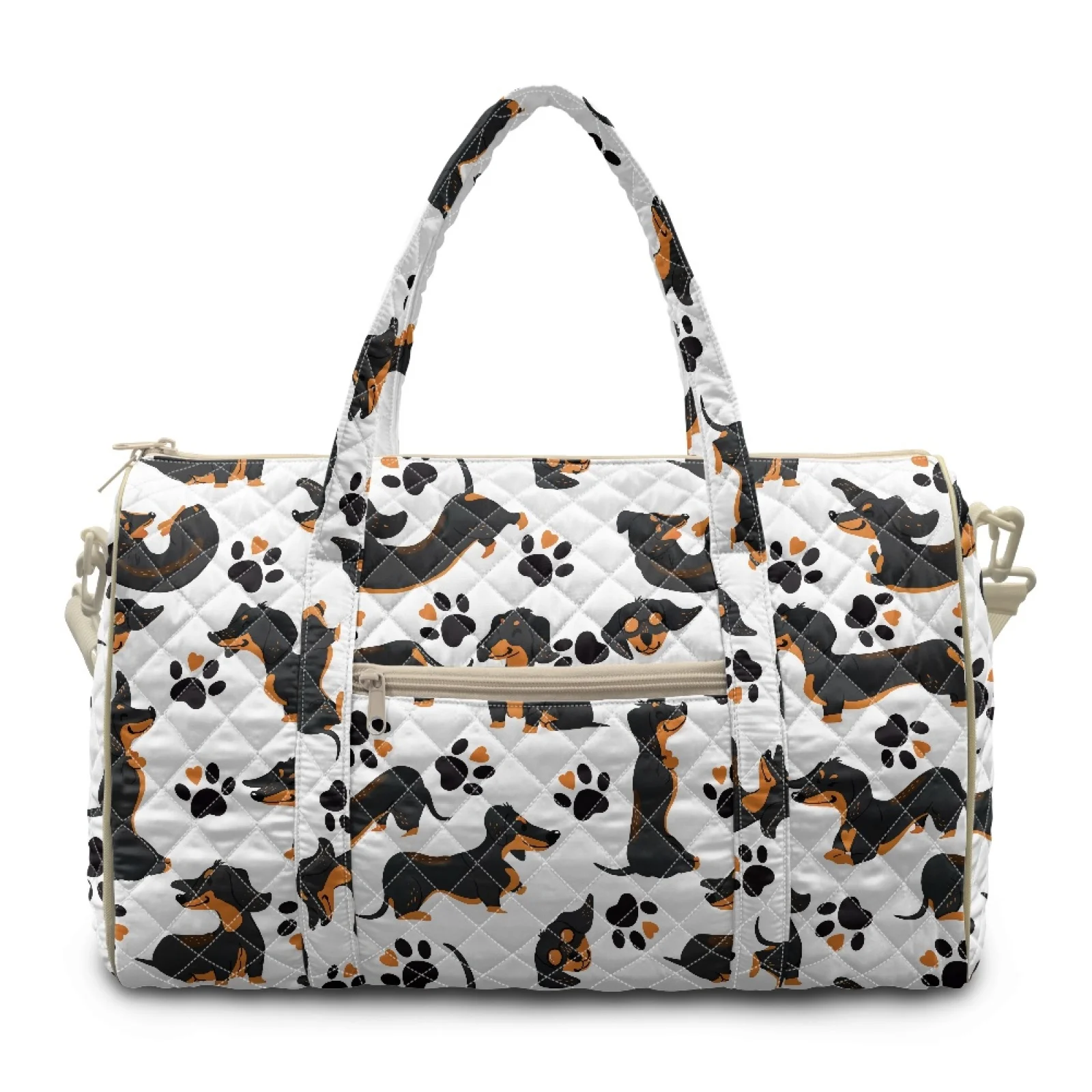 Coloranimal Dachshunds 2026 New Large Capacity Travel Duffels for Womens Polyester Weekender Bag