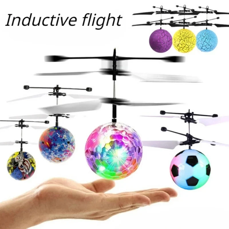 Flying Ball Boomerang Fly Orb Magic With LED Lights Drone Kids Toys Hover Ball Nova Orb Flying Spinner Fidget Family Toys Gifts