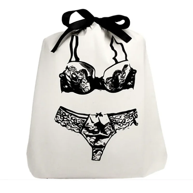 

Холщовая сумка для хранения одежды, экологичный дорожный органайзер на завязках